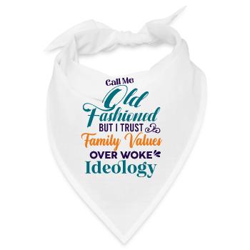 Altmodische politische Gag-Familie - Bandana - Weiß - Vorne