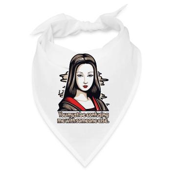 Geisha Lisa verwechselt mich mit jemand anderem - Bandana - Weiß - Vorne