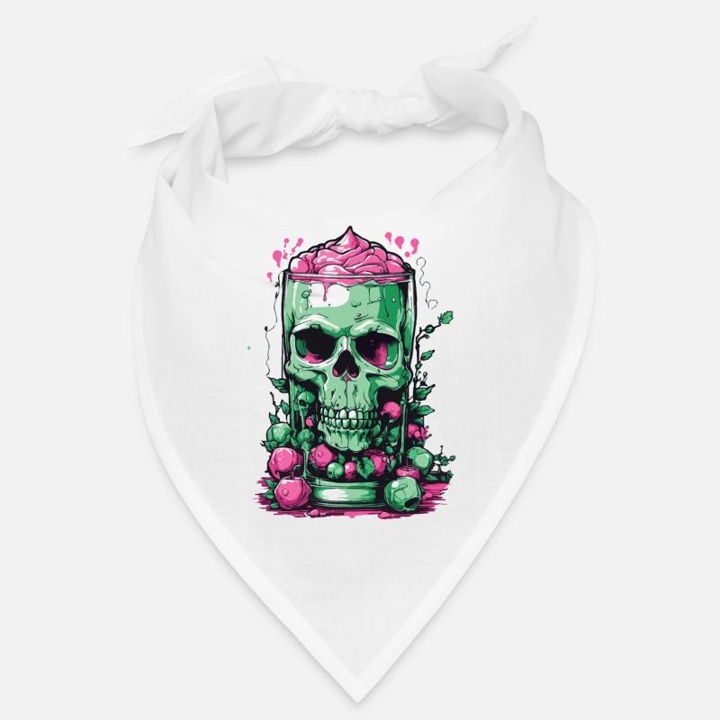 Crâne Candy Pastel Gothique pour Dia de Muertos Bandana