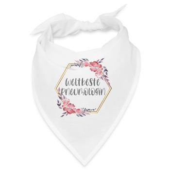 Pneumologin Ärztin Doktorin Beruf Geschenk - Bandana - Weiß - Vorne