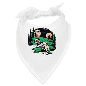 Landschaft des Ländlicher Horror - Bandana - Weiß - Vorne