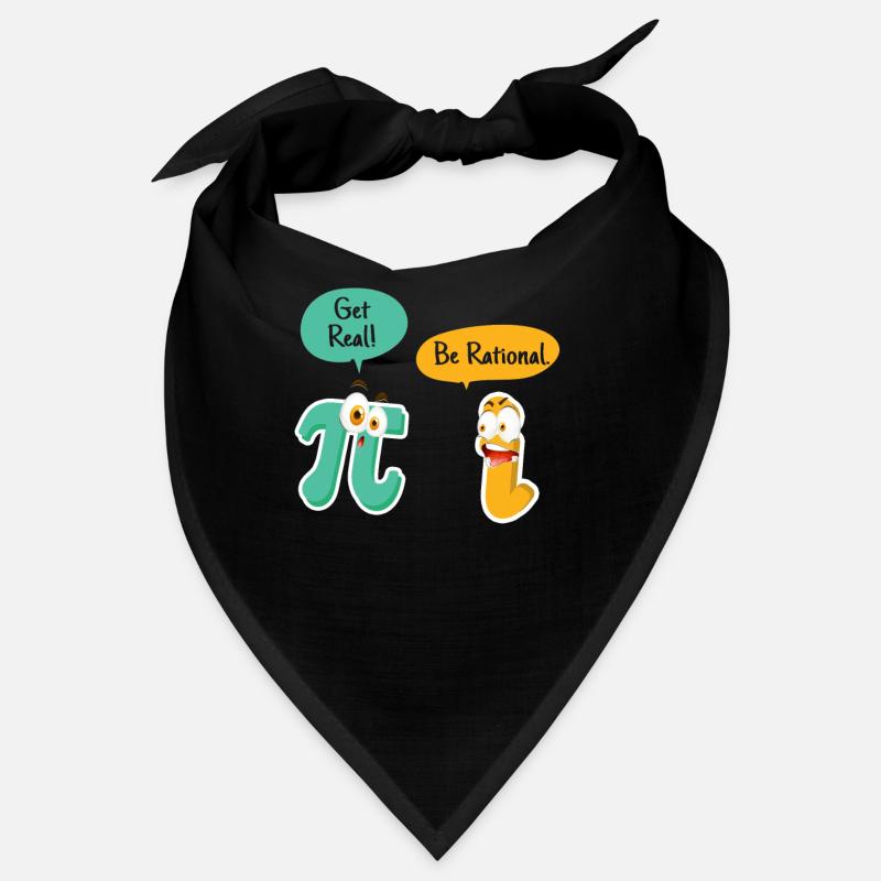 Get Real Be Rational Drôle Pi Jour Professeur de mathématiques Bandana