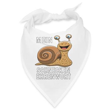 MEIN SCHNECKEN EHRENWORT - Bandana - Weiß - Vorne