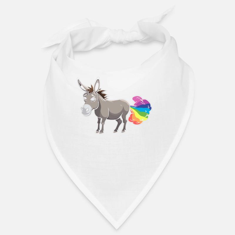 Muli Esel Lustig Regenbogenfurz Bandana