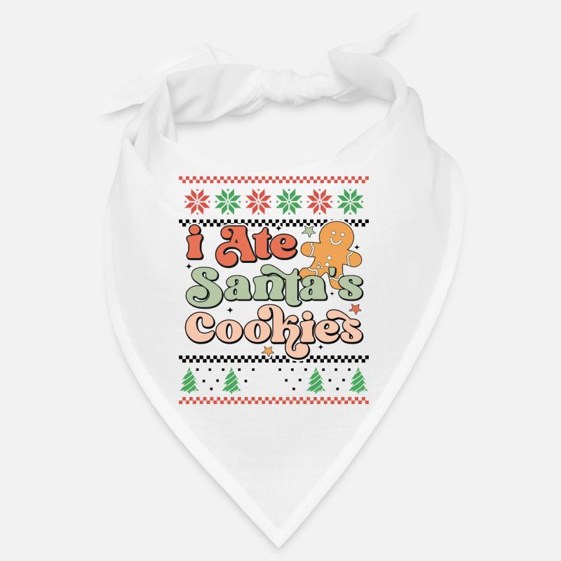 J’ai mangé les biscuits du Père Noël - Noël Retro Ugly Bandana
