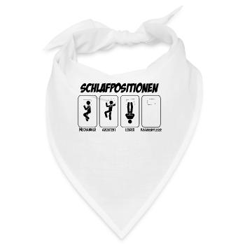 Krankenpfleger Geschenk Schichtarbeiter - Bandana - Weiß - Vorne