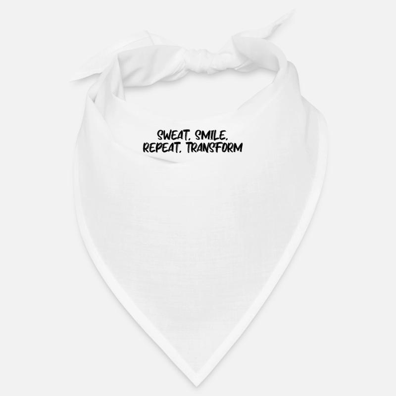 Fitness - Sweat, smile, repeat, transform Bandana