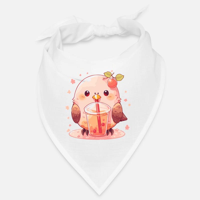 Inséparable kawaii boit Boba Bubble Tea Chibi Bandana