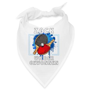 TISCHTENNIS ZACK WIEDER GEWONNEN - Bandana - Weiß - Vorne