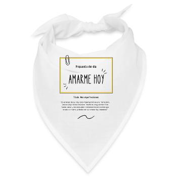 Botschaft der Selbstliebe - motivierend - Bandana - Weiß - Vorne