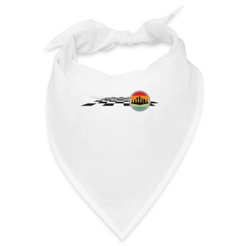 Schach Schachbrett Schachzüge Schachmatt - Bandana - Weiß - Vorne