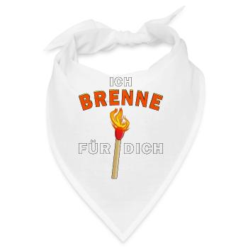STREICHHOLZ ICH BRENNE FÜR DICH - Bandana - Weiß - Vorne