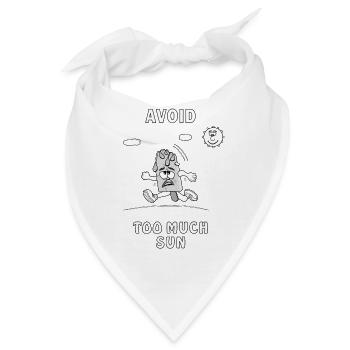 SONNENSCHUTZ EISCREME AVOID TOO MUCH SUN - Bandana - Weiß - Vorne