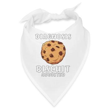 DIAGNOSIS BISCUIT ADDICTED - Bandana - Weiß - Vorne