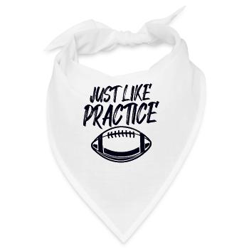 Just Like Practice American Football - Bandana - Weiß - Vorne
