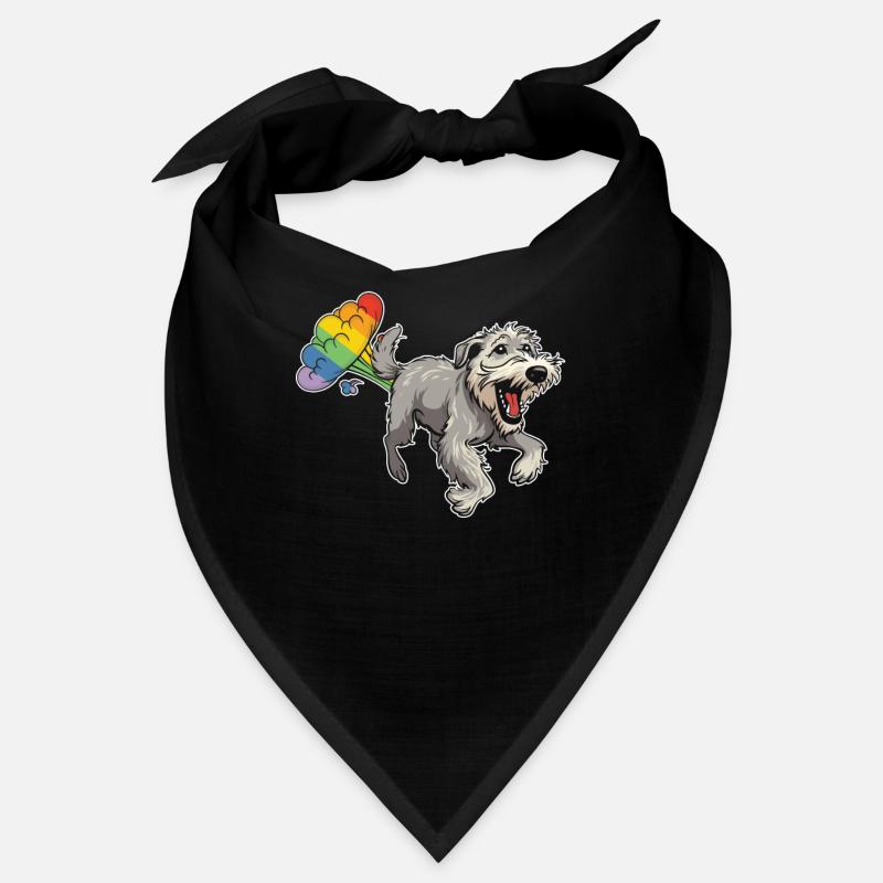 Irischer Wolfshund Regenbogen Regenbogenfurz Bandana