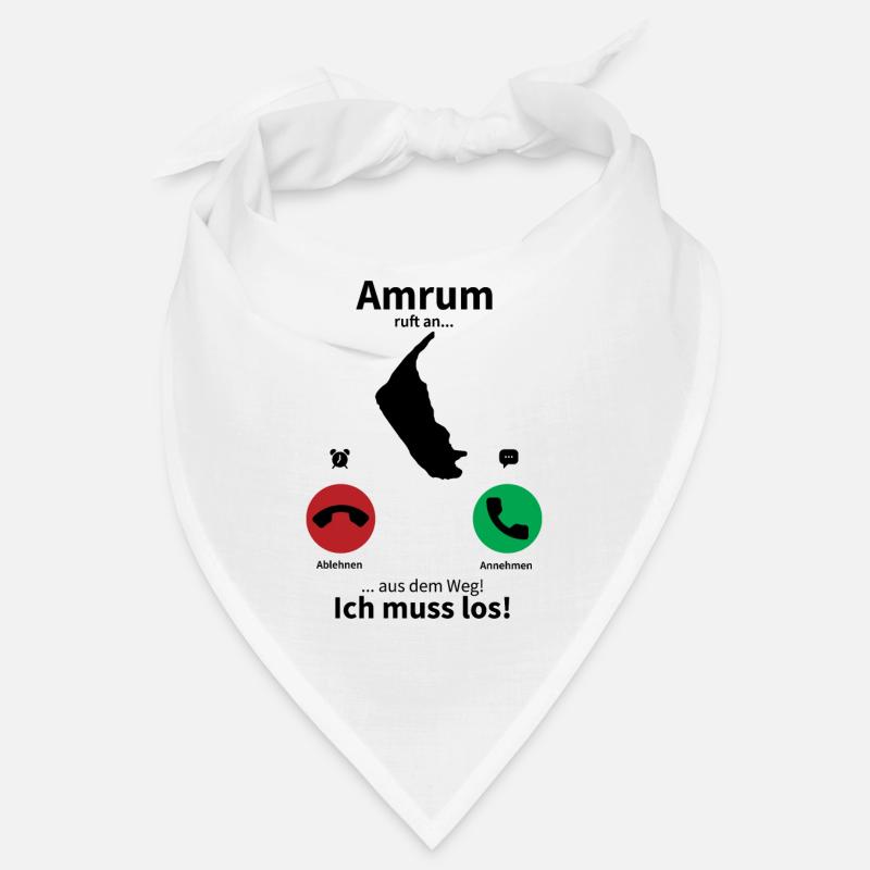 Amrum ruft an... - Bandana - Weiß