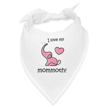 Mammut Elefant Eiszeit Fans und werdende Mütter - Bandana - Weiß - Vorne