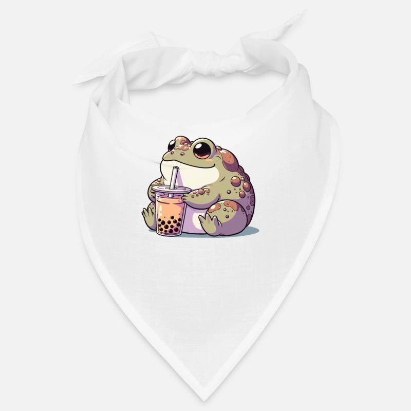 Crapauds kawaii Bubble Tea Boba Crapaud Bandana
