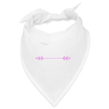 with me is not good cherry eating Denglisch - Bandana - Weiß - Vorne