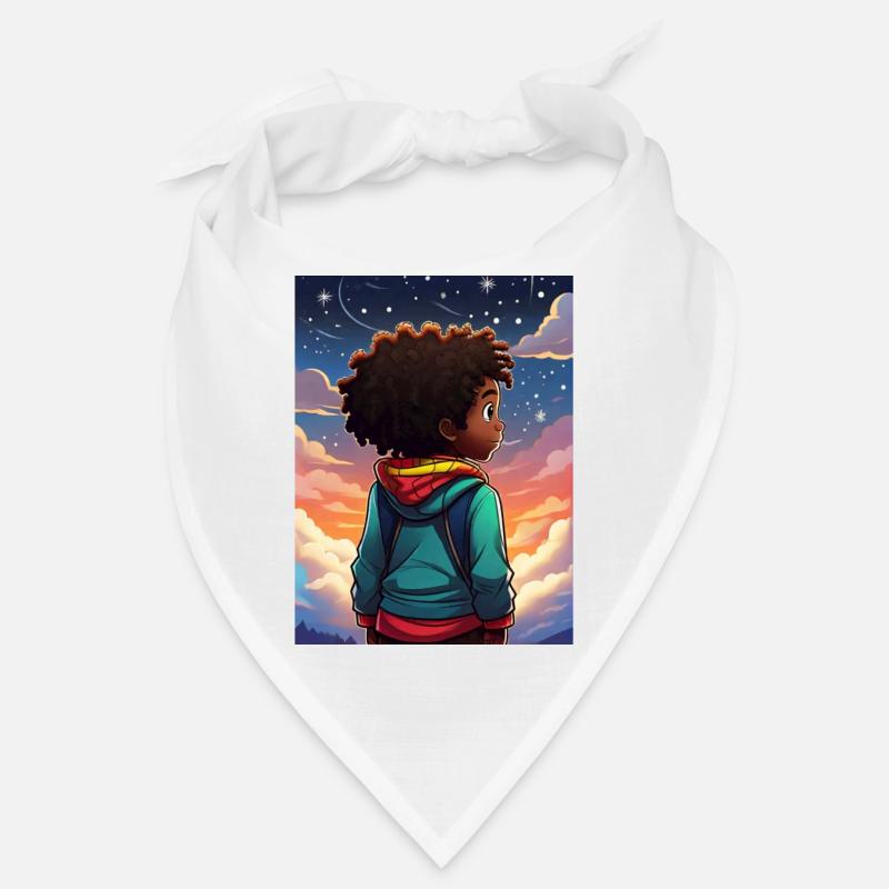 Nachthimmel Abenteuer Kinderdesign Bandana