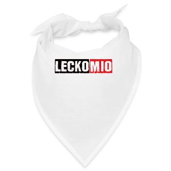 Lecko Mio Saarland Saarländischer Spruch - Bandana - Weiß - Vorne