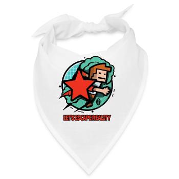 Lass uns der Realität mit Gaming entfliehen - Bandana - Weiß - Vorne