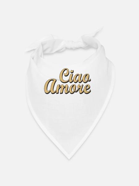 Ciao Amore - Bandana - white - Front