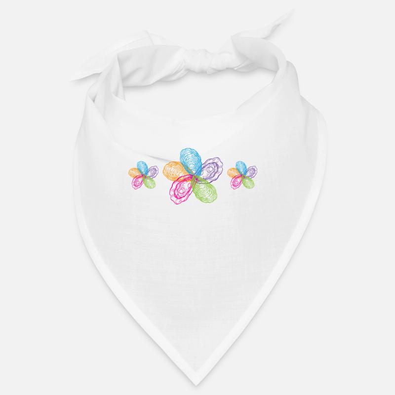 Huîtres Retro Art Shell Bandana