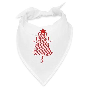 Frohe weihnachten Frohe weihnachten Frohe weihnach - Bandana - Weiß - Vorne