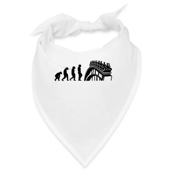Freizeitpark Jahrmarkt Rummelplatz Kirmes - Bandana - Weiß - Vorne
