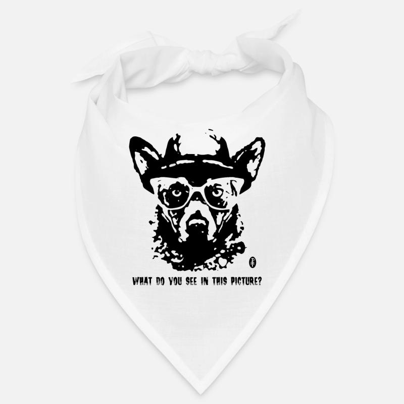 Rorschach analysis and a funny herding dog Bandana