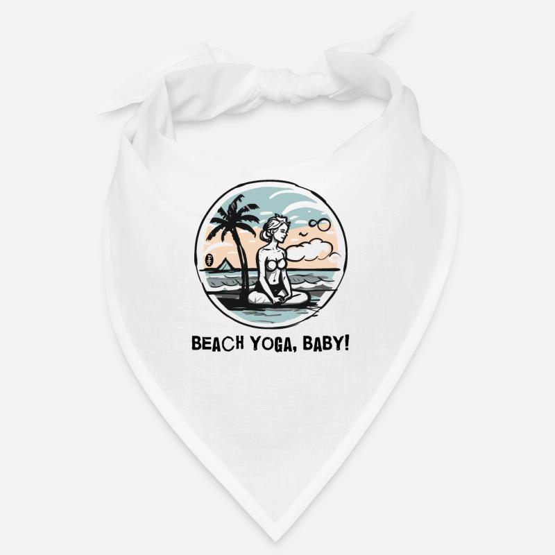 C’est le yoga de plage, bébé Bandana