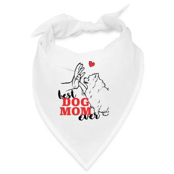 Beste Pomeranian Mama Pomeranian - Bandana - Weiß - Vorne