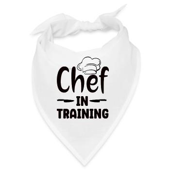 Chef in Training - Bandana - Weiß - Vorne