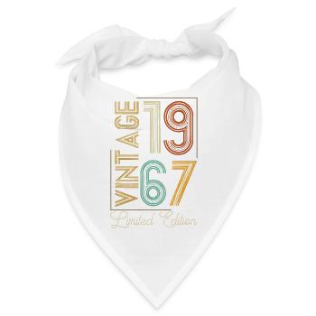 Vintage 1967 Limitierte Auflage zur Perfektion gereift - Bandana - Weiß - Vorne