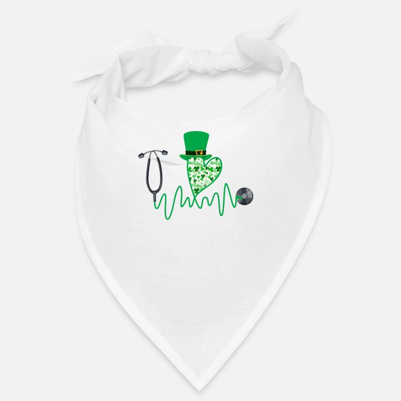 Stéthoscope de la Saint-Patrick de l’infirmière Bandana