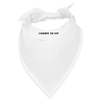 Fitness - Commit to fit - Bandana - Weiß - Vorne