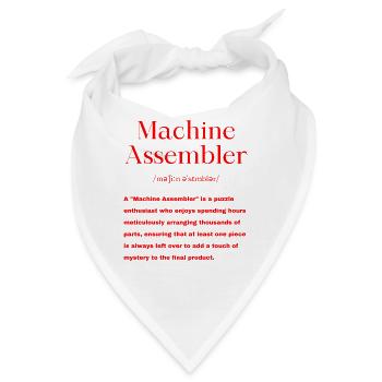Maschinenbauer - Bandana - Weiß - Vorne