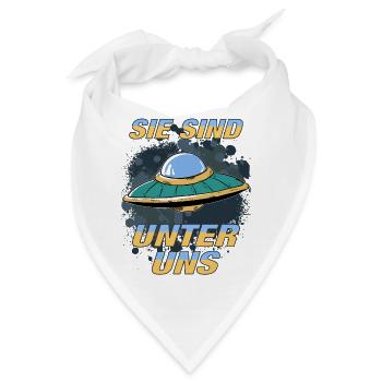 UFO SIE SIND UNTER UNS - Bandana - Weiß - Vorne