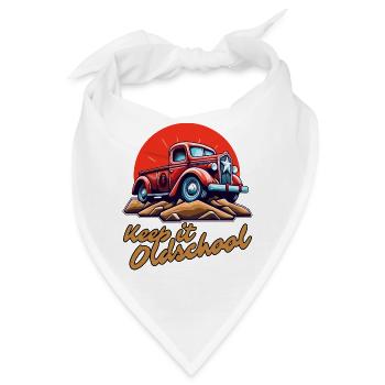Behalte es altmodisch: Ein Pick-up-Truck - Bandana - Weiß - Vorne