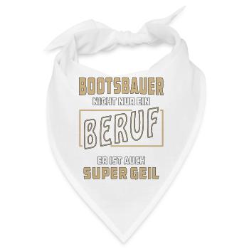 BOOTSBAUER NICHT NUR EIN BERUF - Bandana - Weiß - Vorne