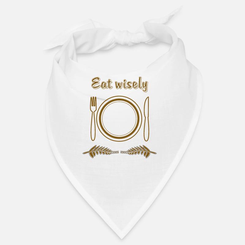 PLATE CUTLERY Eat wisely Bandana