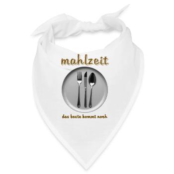 TELLER BESTECK MAHLZEIT - Bandana - Weiß - Vorne