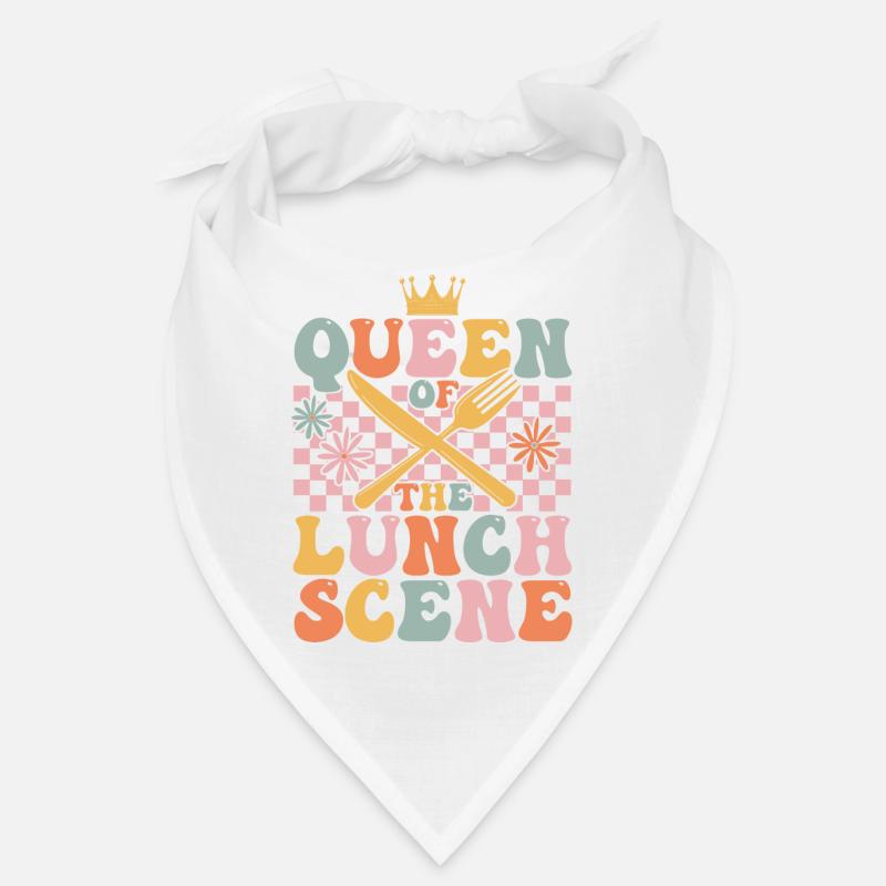 Groovy cafétéria travailleur déjeuner dame Bandana