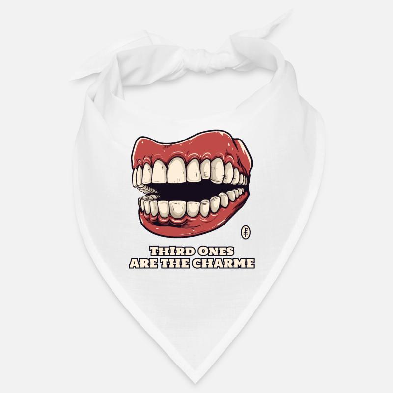 Third are the charm: Funny denture teeth Bandana