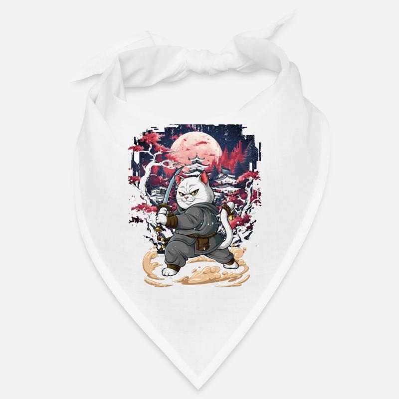Chat samouraï Bandana