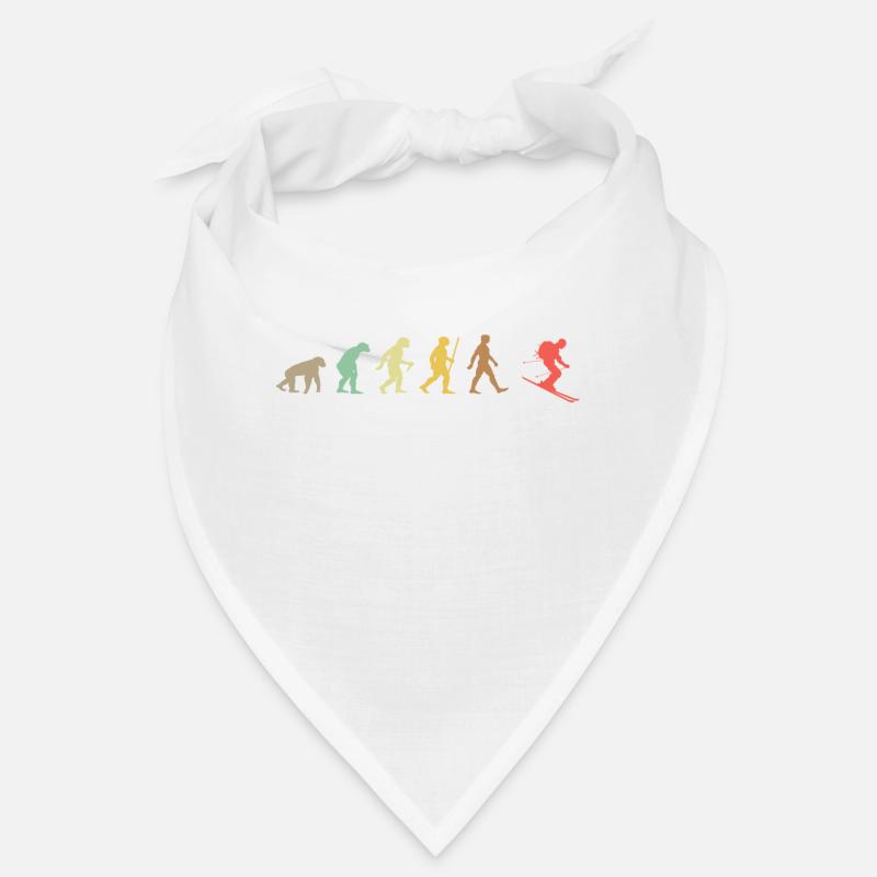 Skifahren Retro Skier Evolution Ski - Bandana - Weiß