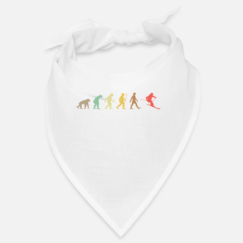 Skiing Retro Skier Evolution Ski Bandana