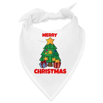 Frohe weihnachten Frohe weihnachten Frohe weihnach - Bandana - Weiß - Vorne